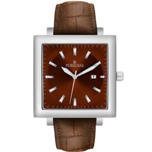THE SQUARE LEGACY - BROWN/SILVER WATCH